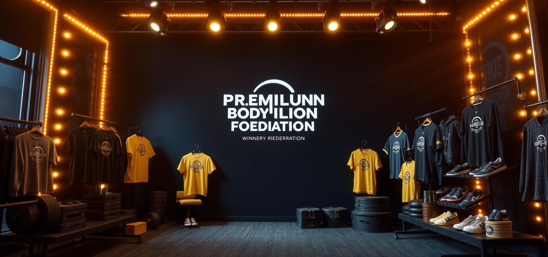 Vitrine de produtos oficiais da IFBBTO